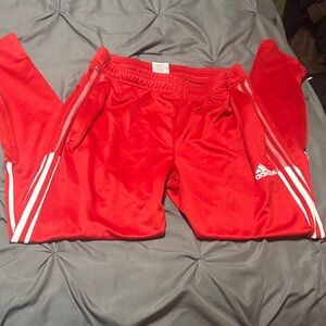 Adidas men’s Bright Red Joggers